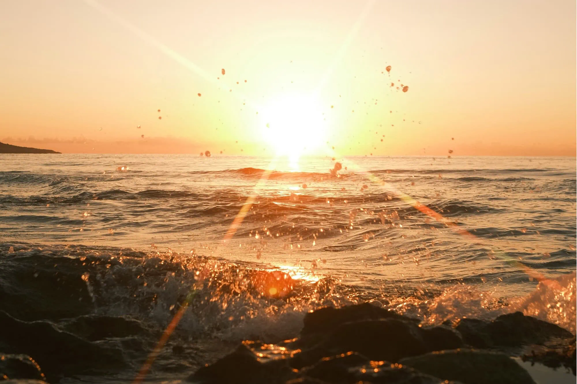 West Coast Sunset over the ocean